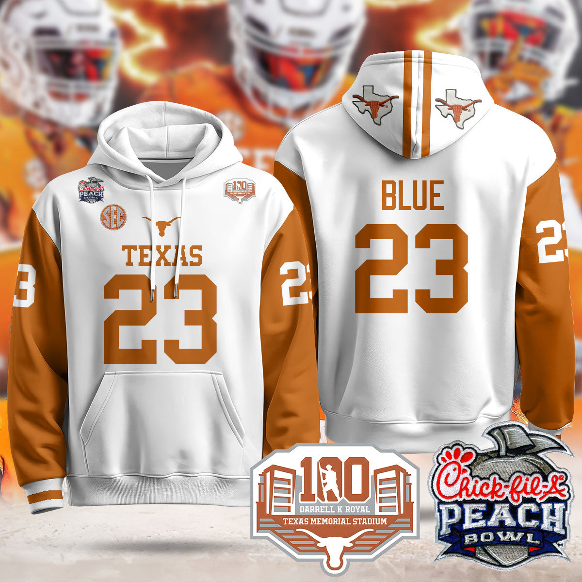 TEX 2024 Chick-fil-A Peach Bowl Hoodie - All Stitched