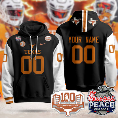 Custom TEX 2024 Chick-fil-A Peach Bowl Hoodie - All Stitched
