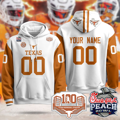 Custom TEX 2024 Chick-fil-A Peach Bowl Hoodie - All Stitched