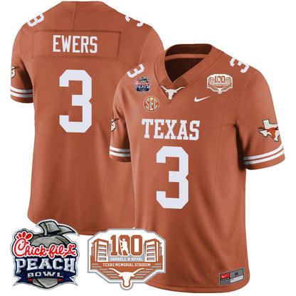 TEX 2024 Chick-fil-A Peach Bowl Jersey - All Stitched