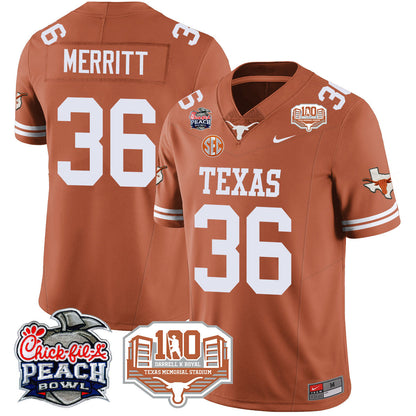 TEX 2024 Chick-fil-A Peach Bowl Jersey - All Stitched