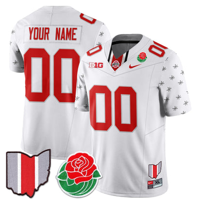 Custom OSU 2024 Rose Bowl Jersey - All Stitched