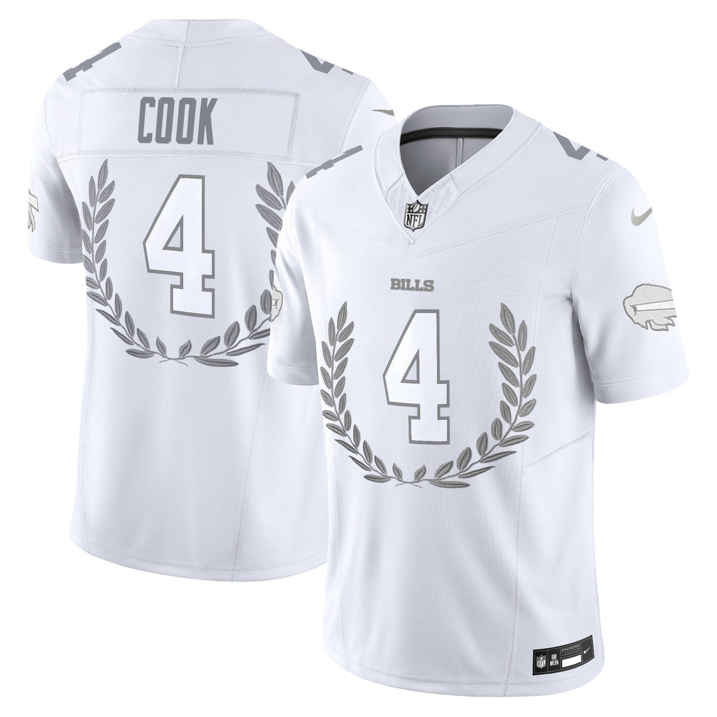 BUF Platinum MVP Vapor Limited Jersey - All Stitched