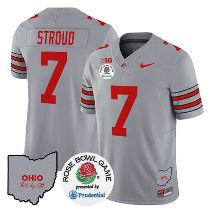 Ohio State Buckeyes 'Heritage Stripe' Rose Bowl Vapor Limited Jersey - All Stitched