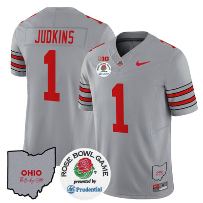 OSU 'Heritage Stripe' Rose Bowl Vapor Limited Jersey - All Stitched