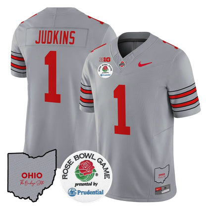 Ohio State Buckeyes 'Heritage Stripe' Rose Bowl Vapor Limited Jersey - All Stitched