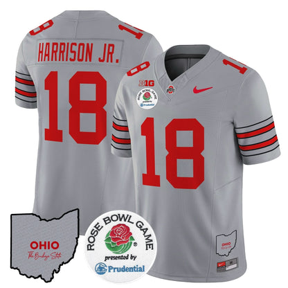 Ohio State Buckeyes 'Heritage Stripe' Rose Bowl Vapor Limited Jersey - All Stitched