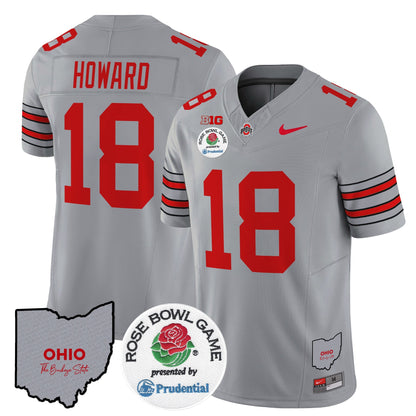 OSU 'Heritage Stripe' Rose Bowl Vapor Limited Jersey - All Stitched