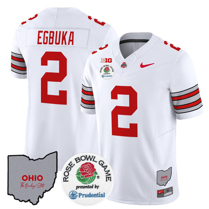 OSU 'Heritage Stripe' Rose Bowl Vapor Limited Jersey - All Stitched