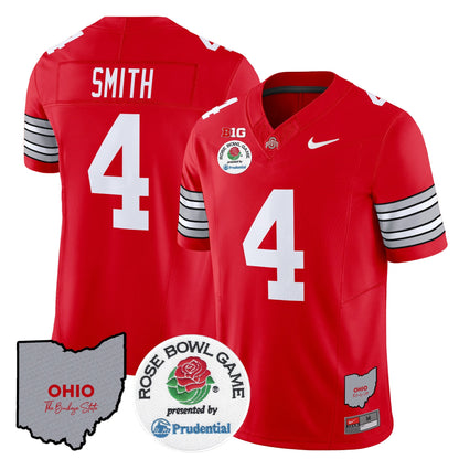 OSU 'Heritage Stripe' Rose Bowl Vapor Limited Jersey - All Stitched