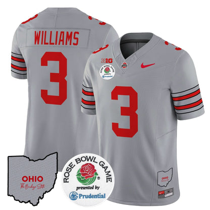 Ohio State Buckeyes 'Heritage Stripe' Rose Bowl Vapor Limited Jersey - All Stitched