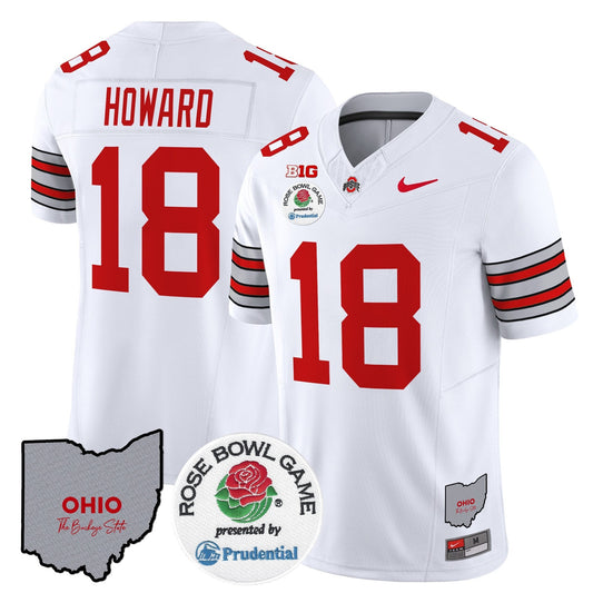 OSU 'Heritage Stripe' Rose Bowl Vapor Limited Jersey - All Stitched