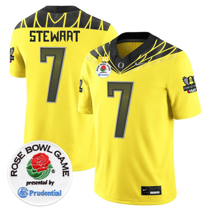 Oregon Ducks Rose Bowl Patch Vapor Limited Jersey V2 - All Stitched