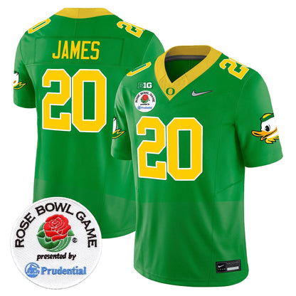 Oregon Ducks Rose Bowl Patch Vapor Limited Jersey V2 - All Stitched