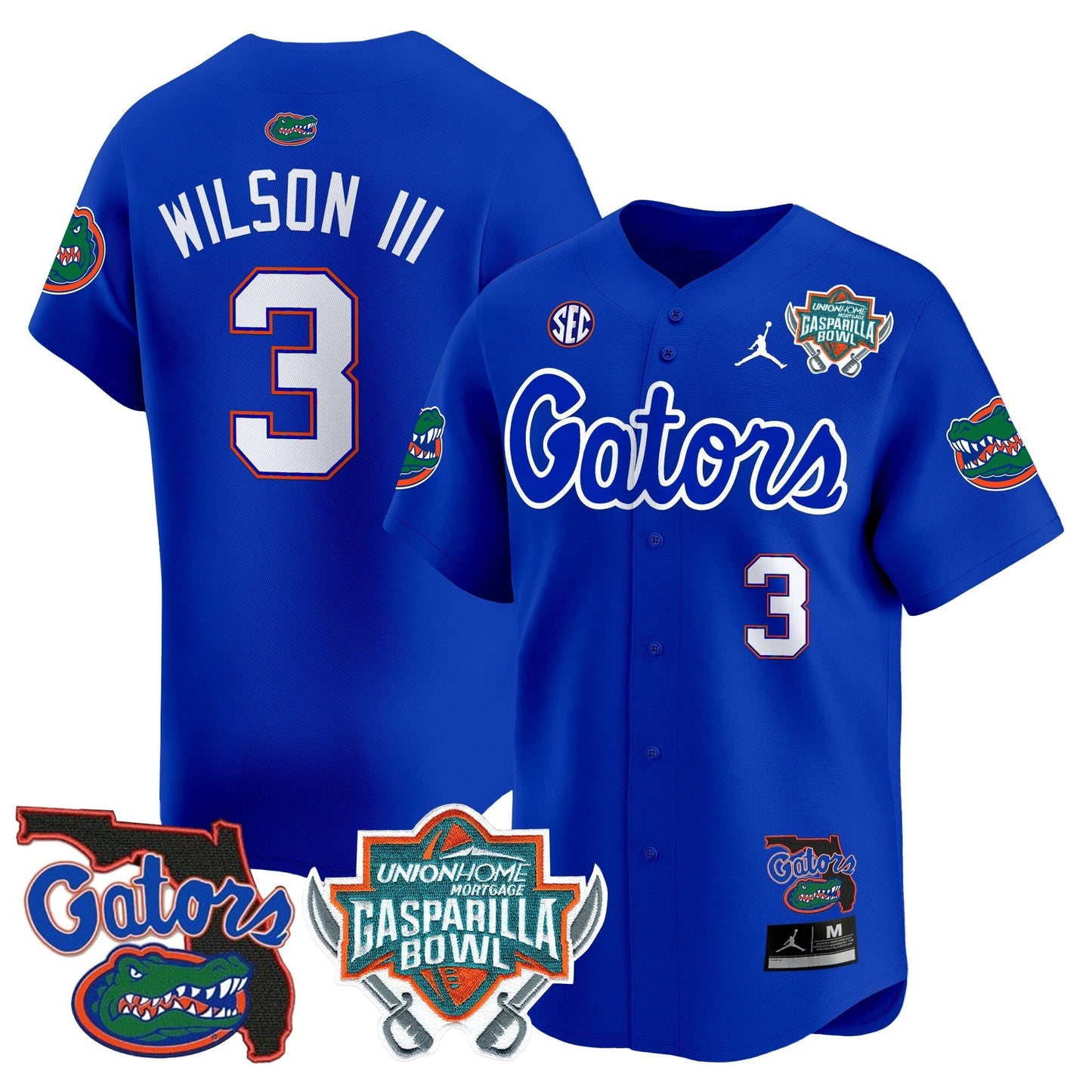 UF 2024 Gasparilla Bowl Patch Vapor Premier Limited Jersey - All Stitched