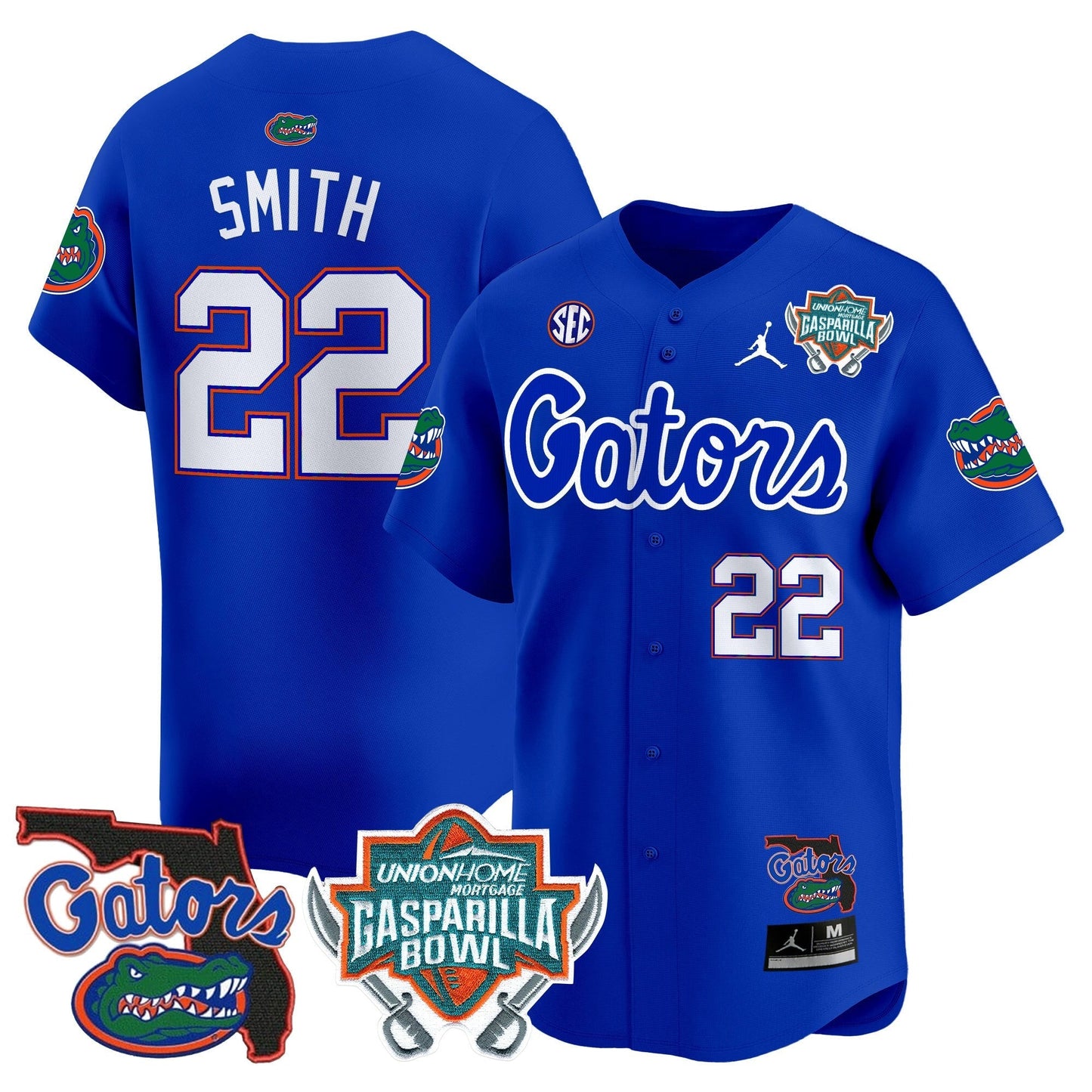 UF 2024 Gasparilla Bowl Patch Vapor Premier Limited Jersey - All Stitched