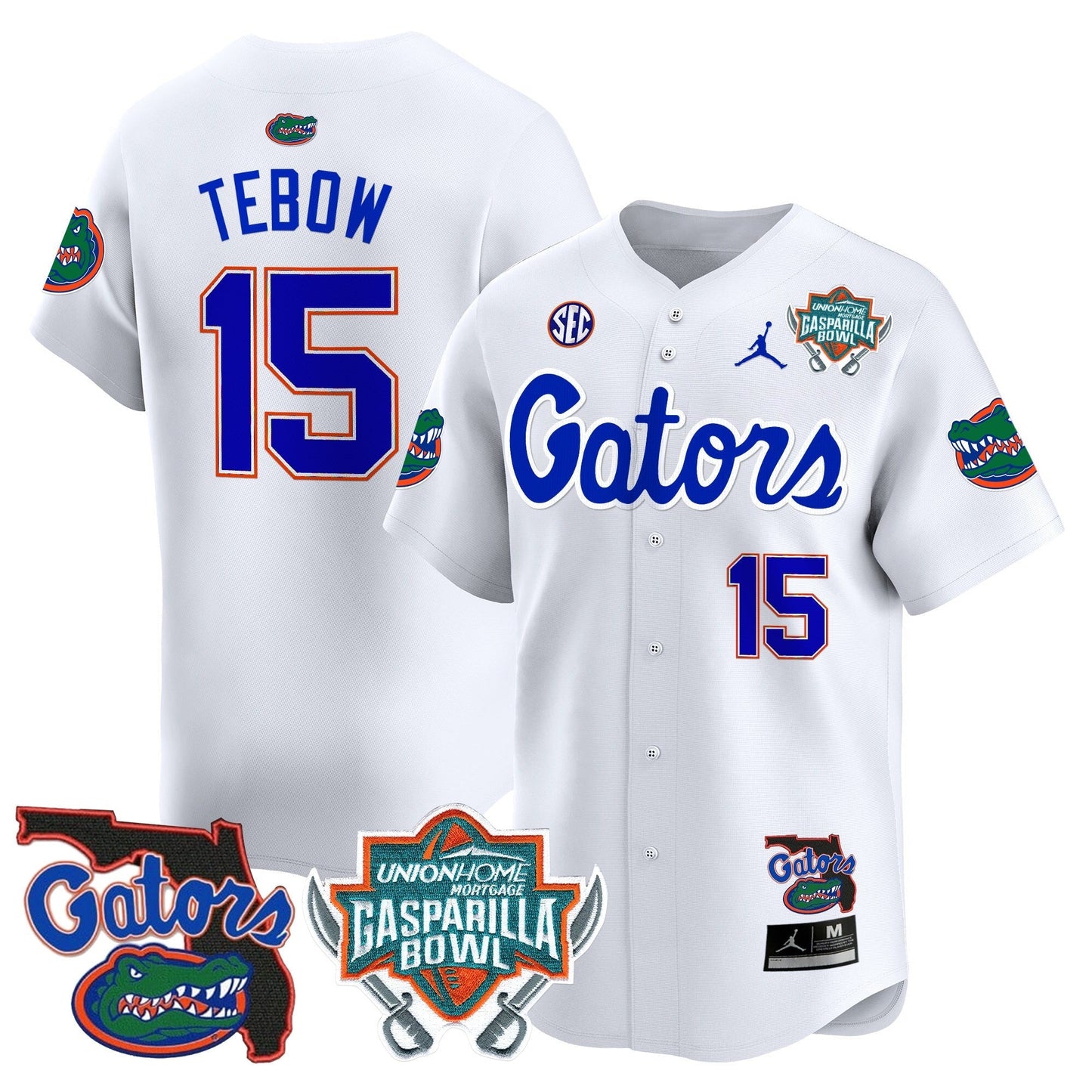 UF 2024 Gasparilla Bowl Patch Vapor Premier Limited Jersey - All Stitched