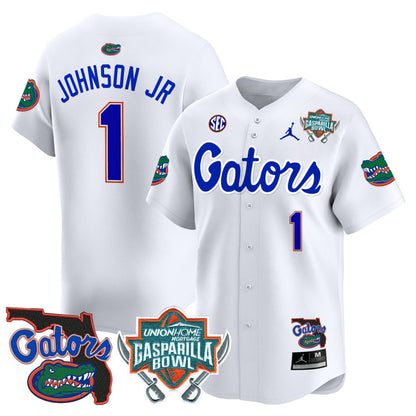 UF 2024 Gasparilla Bowl Patch Vapor Premier Limited Jersey - All Stitched