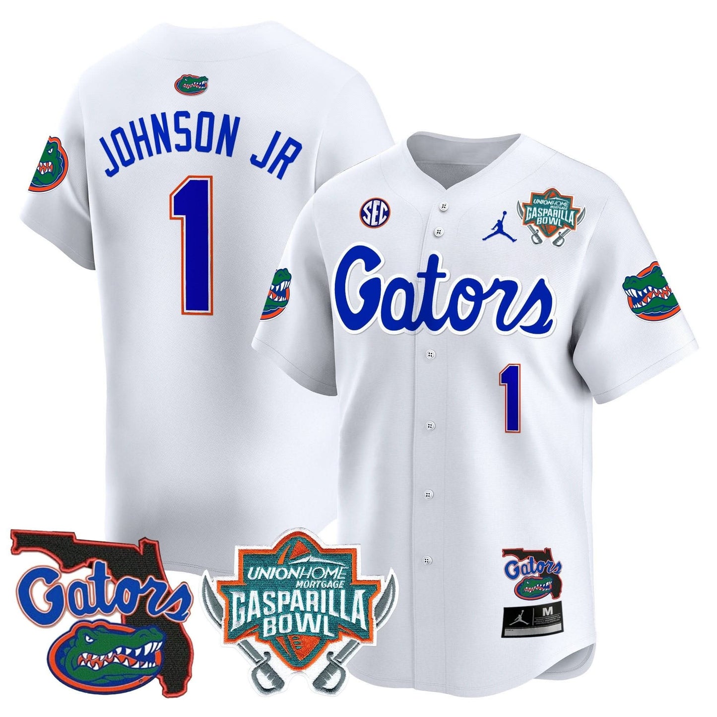 Florida Gators 2024 Gasparilla Bowl Patch Vapor Premier Limited Jersey - All Stitched
