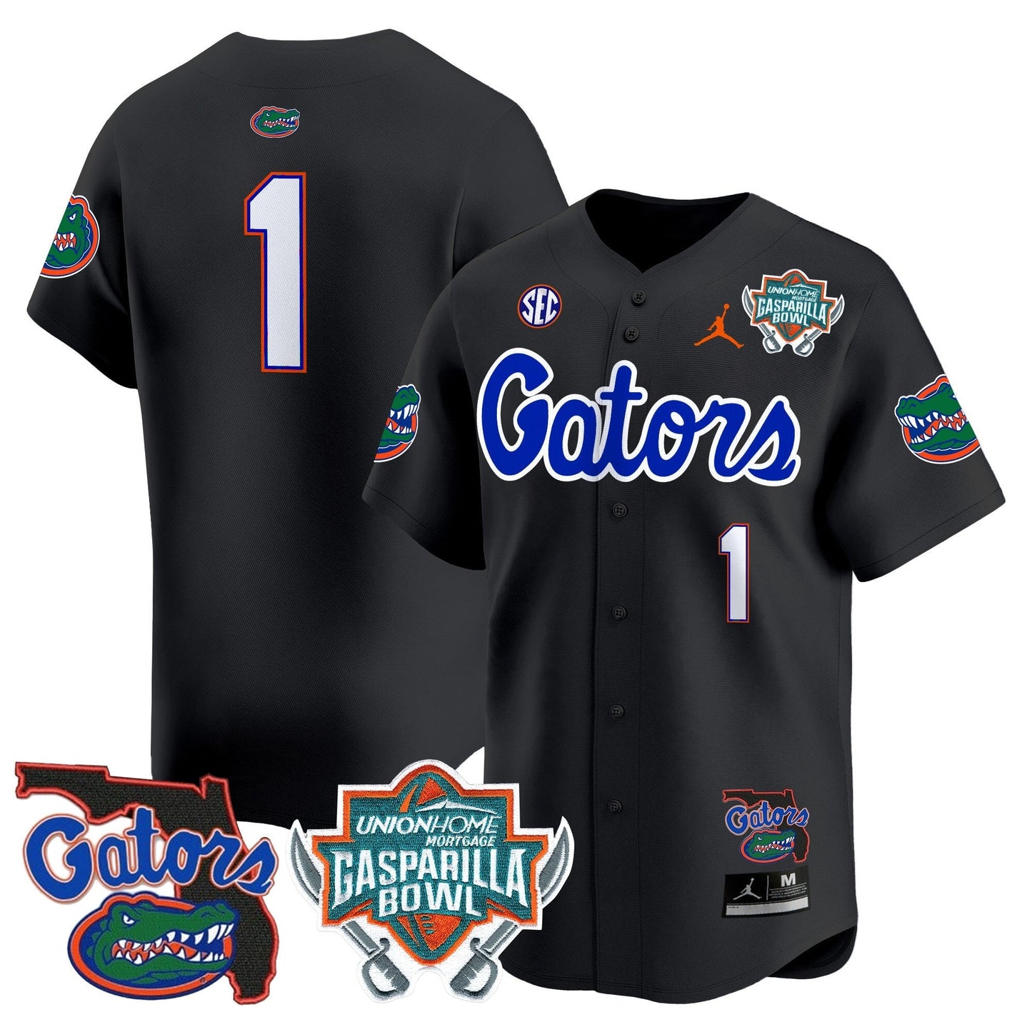 UF 2024 Gasparilla Bowl Patch Vapor Premier Limited Jersey - All Stitched
