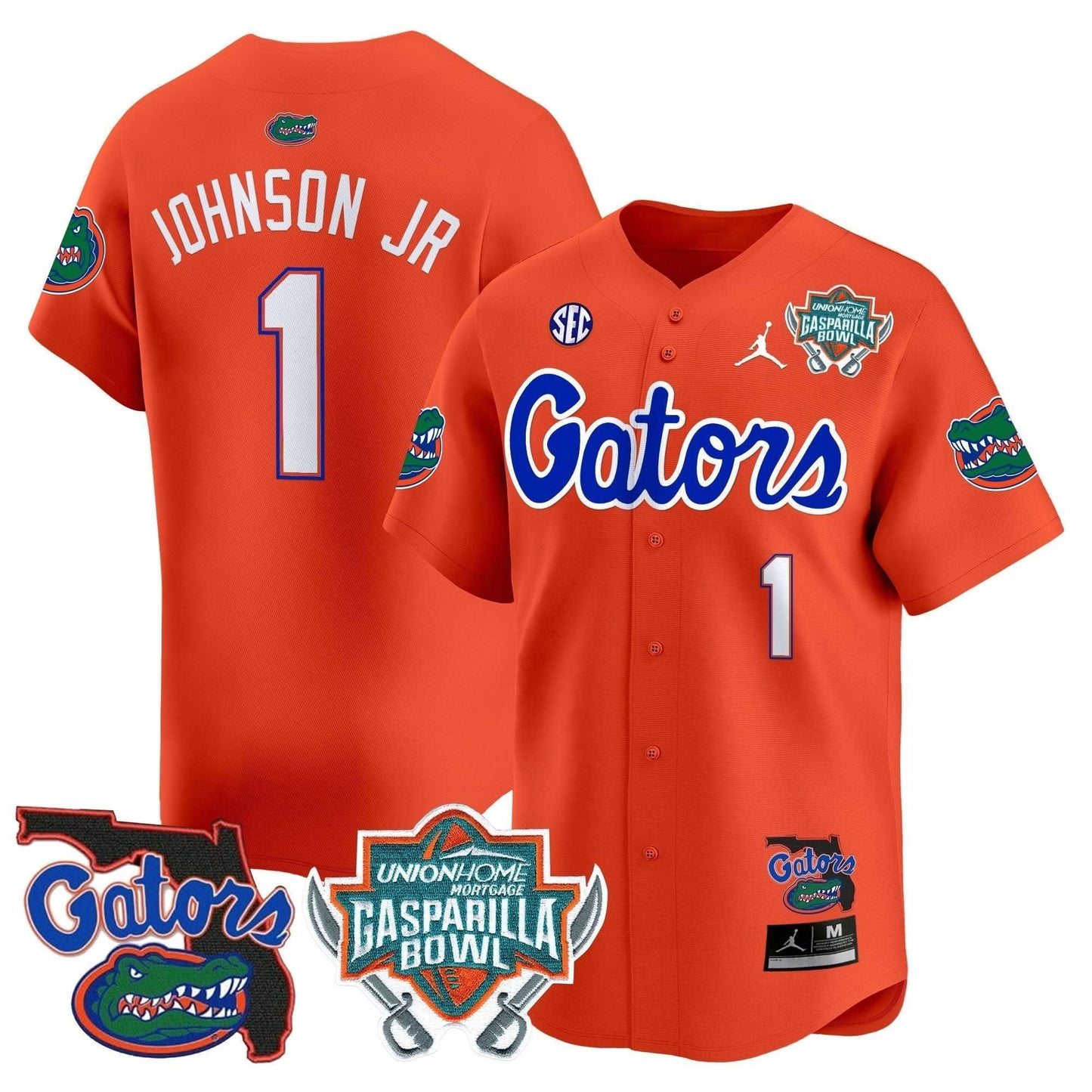 Florida Gators 2024 Gasparilla Bowl Patch Vapor Premier Limited Jersey - All Stitched
