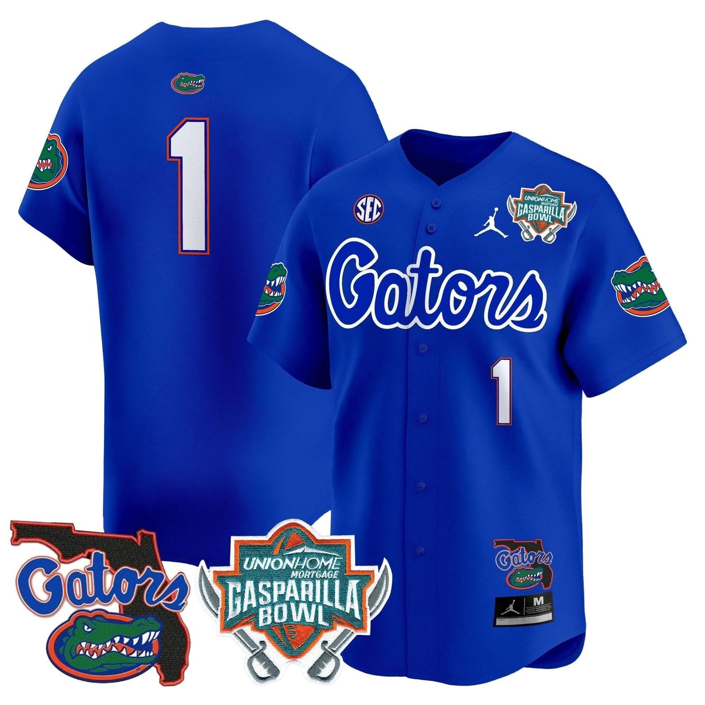 Florida Gators 2024 Gasparilla Bowl Patch Vapor Premier Limited Jersey - All Stitched