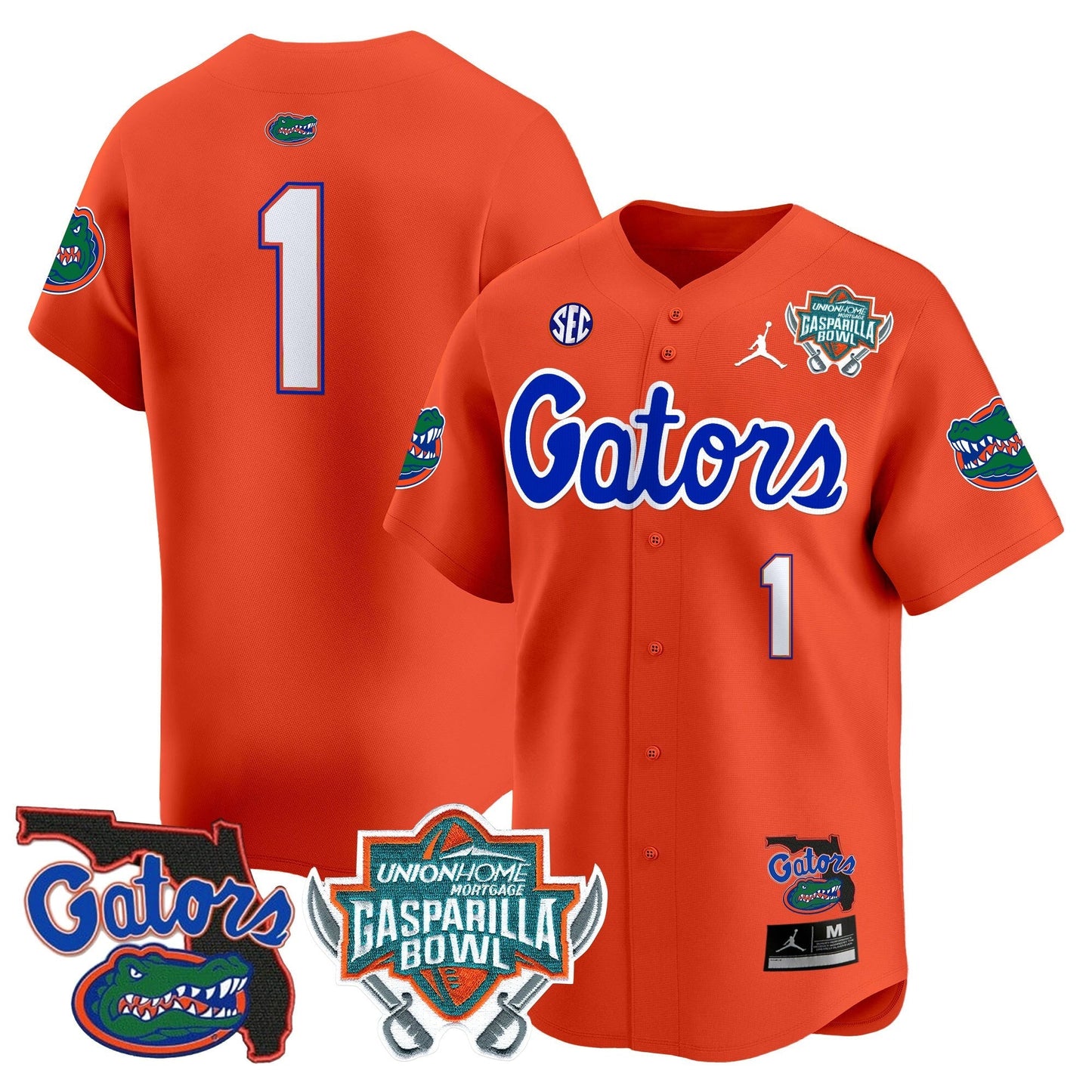 UF 2024 Gasparilla Bowl Patch Vapor Premier Limited Jersey - All Stitched