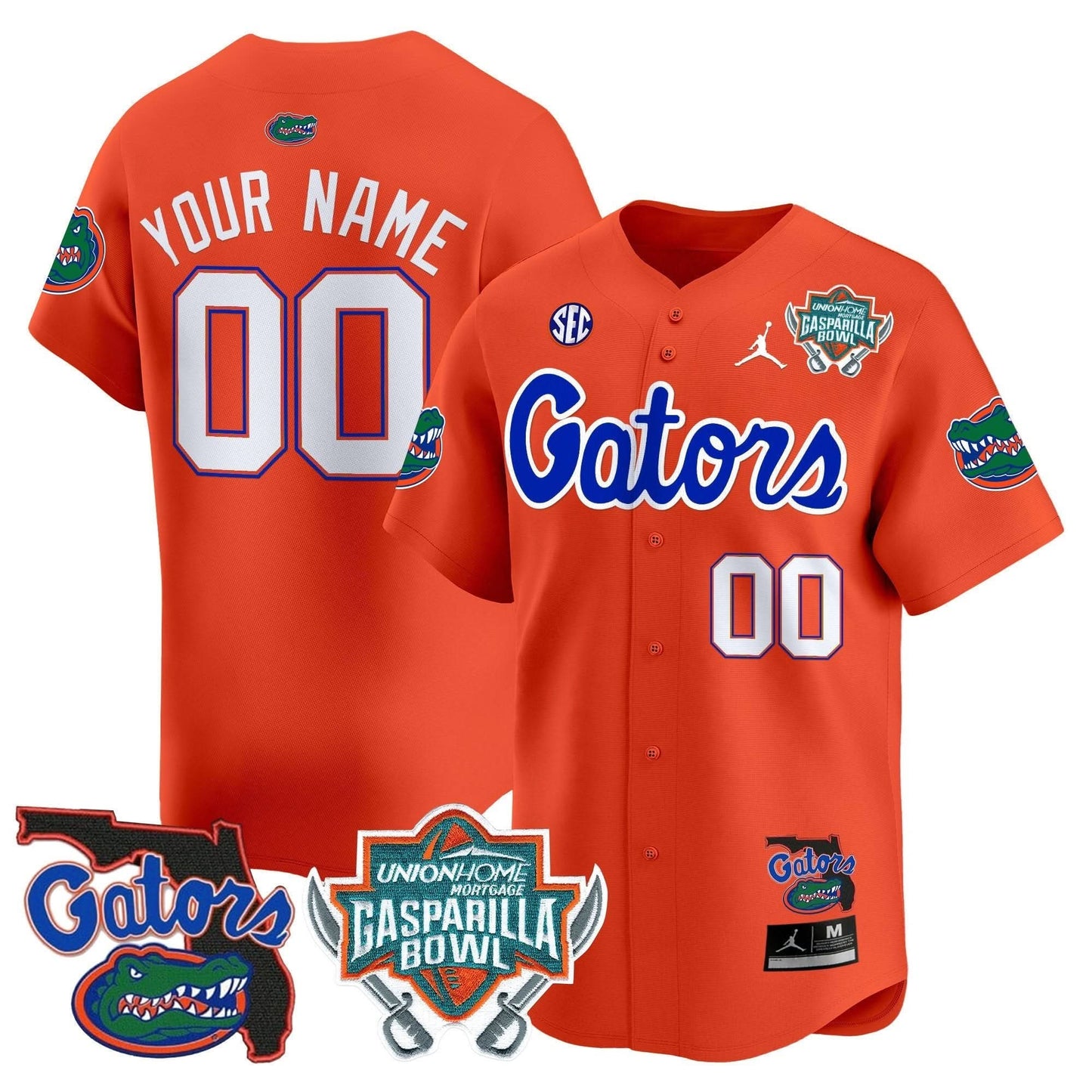 Florida Gators 2024 Gasparilla Bowl Patch Vapor Premier Limited Custom Jersey - All Stitched