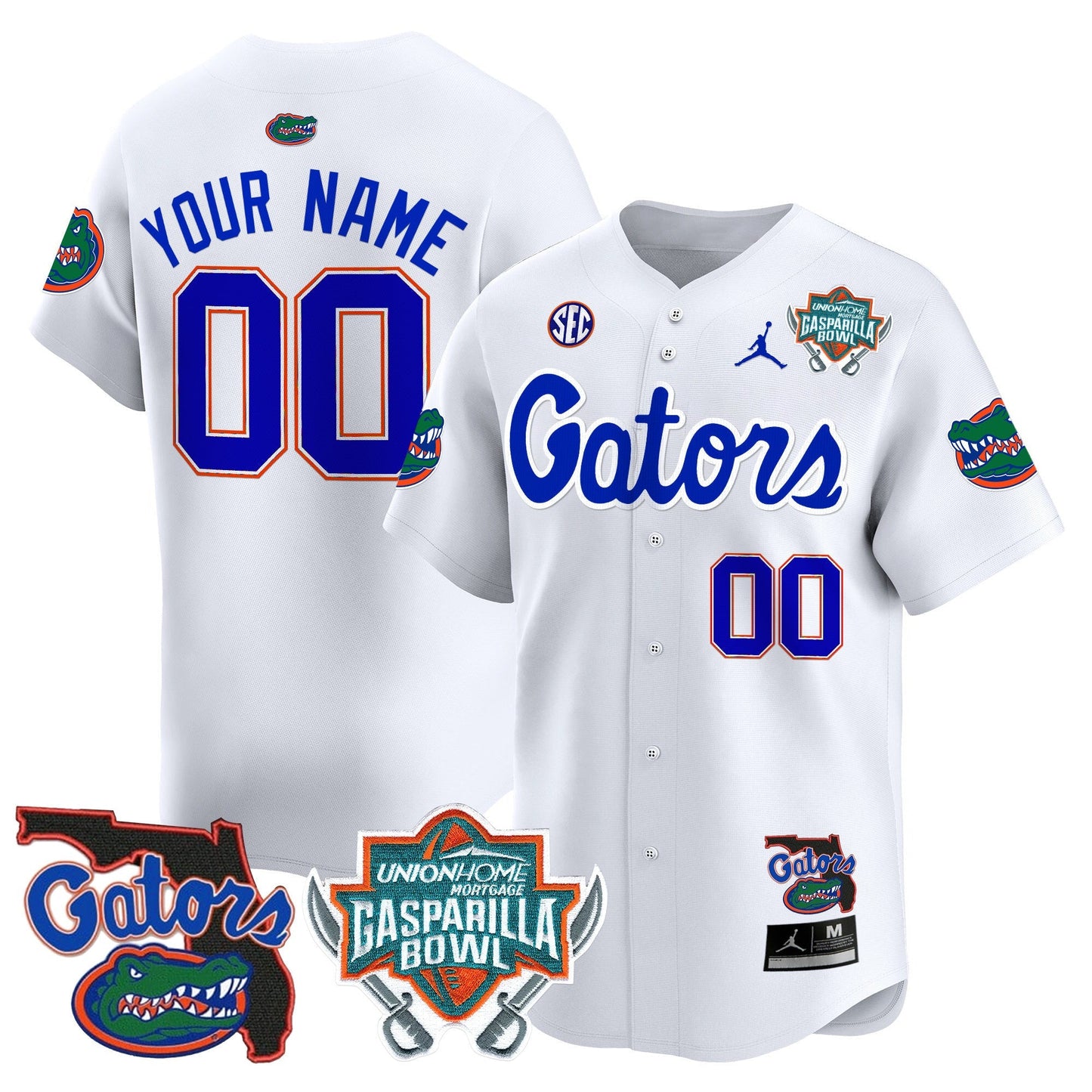 UF 2024 Gasparilla Bowl Patch Vapor Premier Limited Custom Jersey - All Stitched