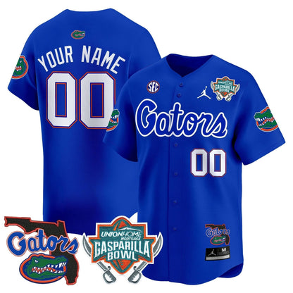 Florida Gators 2024 Gasparilla Bowl Patch Vapor Premier Limited Custom Jersey - All Stitched