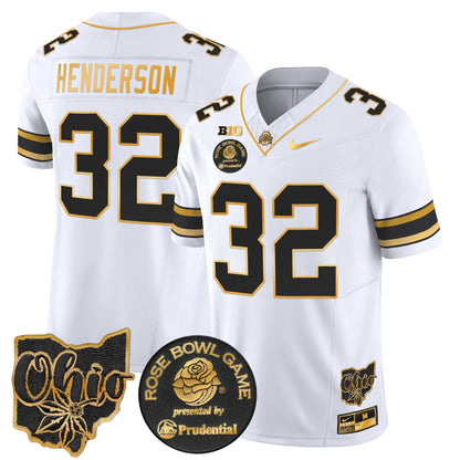OSU Rose Bowl Gold Vapor Limited Jersey - All Stitched