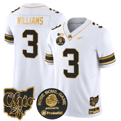 OSU Rose Bowl Gold Vapor Limited Jersey - All Stitched