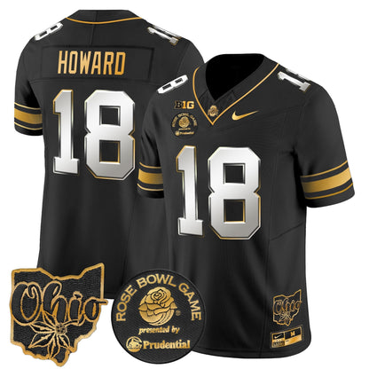 OSU Rose Bowl Gold Vapor Limited Jersey - All Stitched