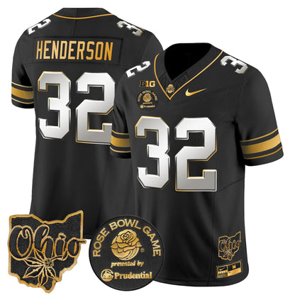 OSU Rose Bowl Gold Vapor Limited Jersey - All Stitched