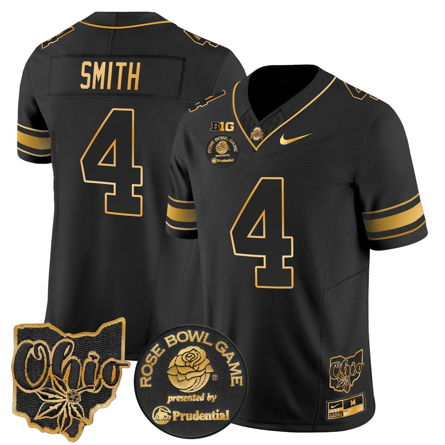 OSU Rose Bowl Gold Vapor Limited Jersey - All Stitched