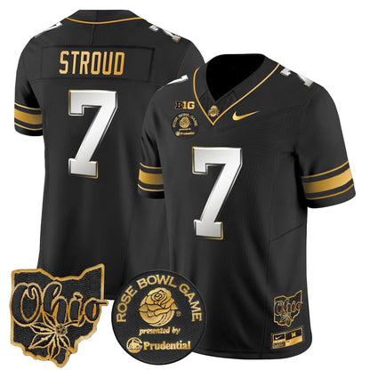 OSU Rose Bowl Gold Vapor Limited Jersey - All Stitched