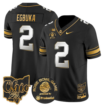 OSU Rose Bowl Gold Vapor Limited Jersey - All Stitched