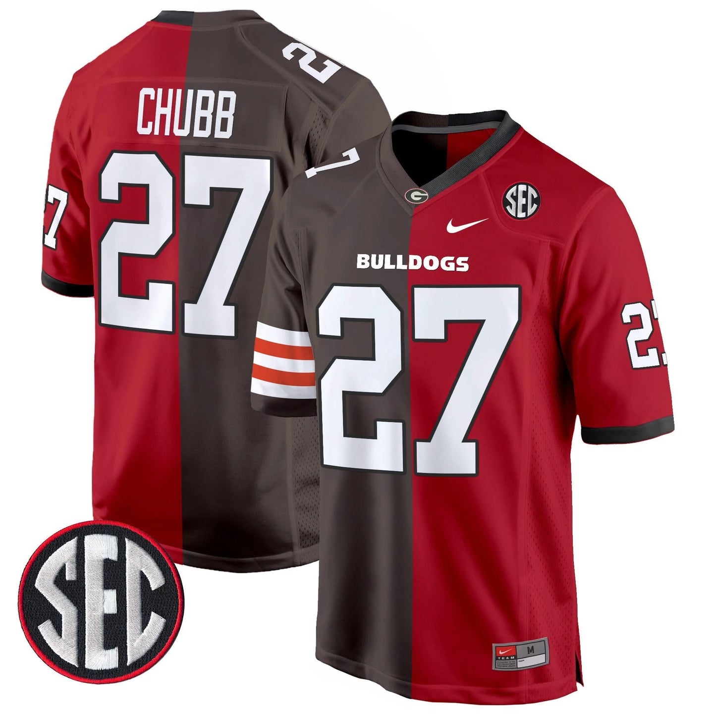 Georgia Bulldogs Split Game Jersey - All Stitched