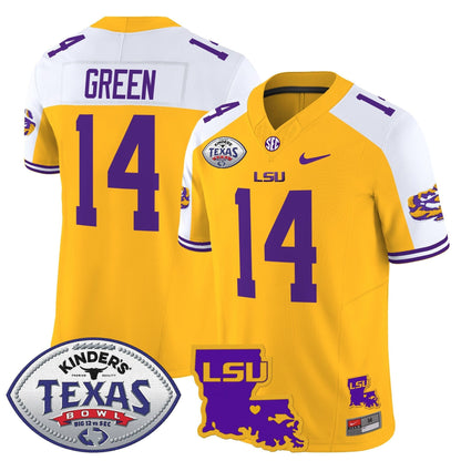 LSU 2024 Texas Bowl Patch Vapor Limited Jersey - All Stitched