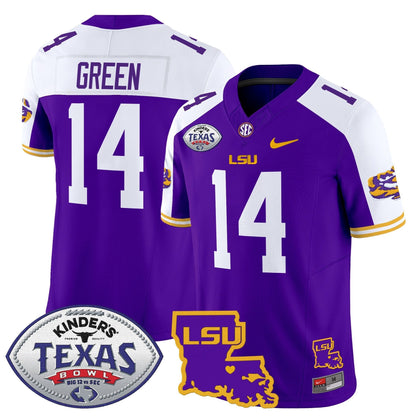 LSU 2024 Texas Bowl Patch Vapor Limited Jersey - All Stitched