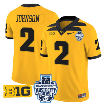 Iowa Hawkeyes 2024 Music City Bowl Vapor Limited Jersey - All Stitched