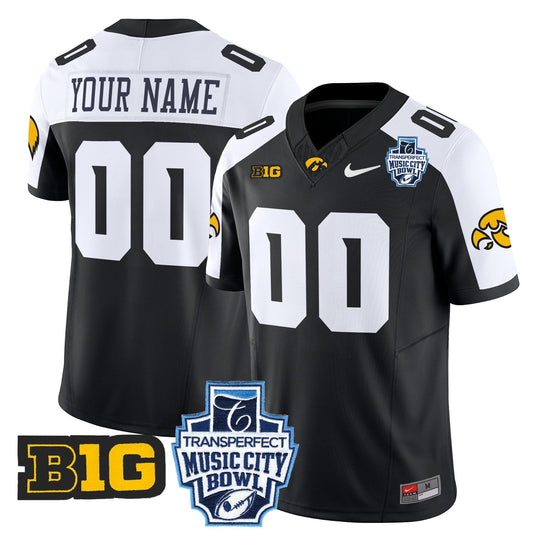 Iowa Hawkeyes 2024 Music City Bowl Vapor Limited Custom Jersey - Stitched