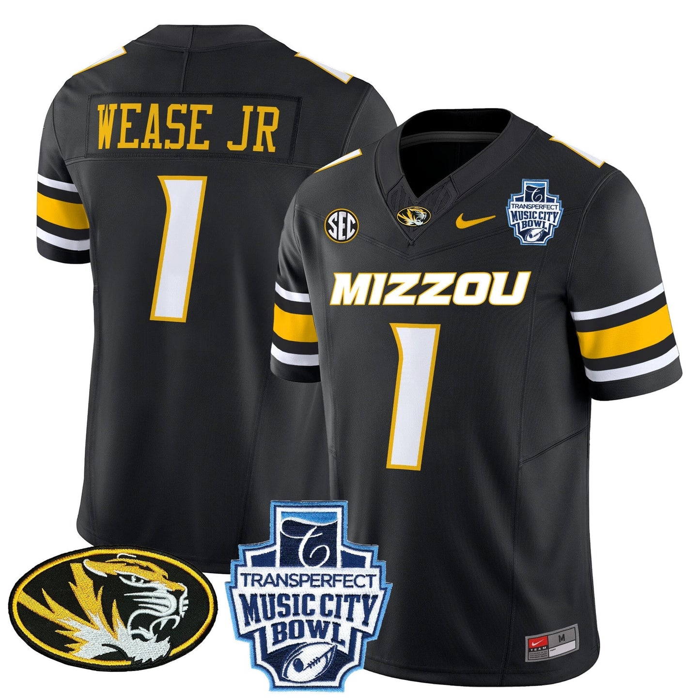 MIZZ 2024 Music City Bowl Vapor Limited Jersey - All Stitched