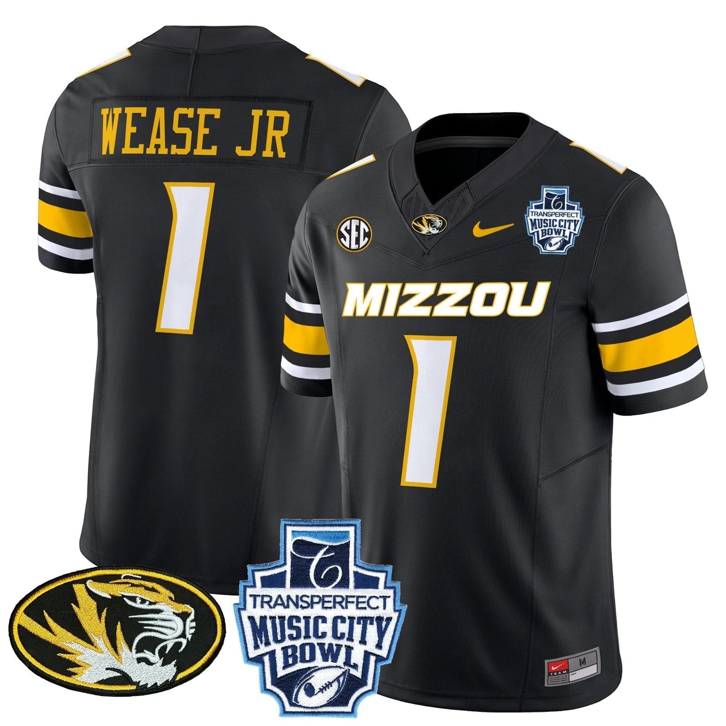 Missouri Tigers 2024 Music City Bowl Vapor Limited Jersey - All Stitched