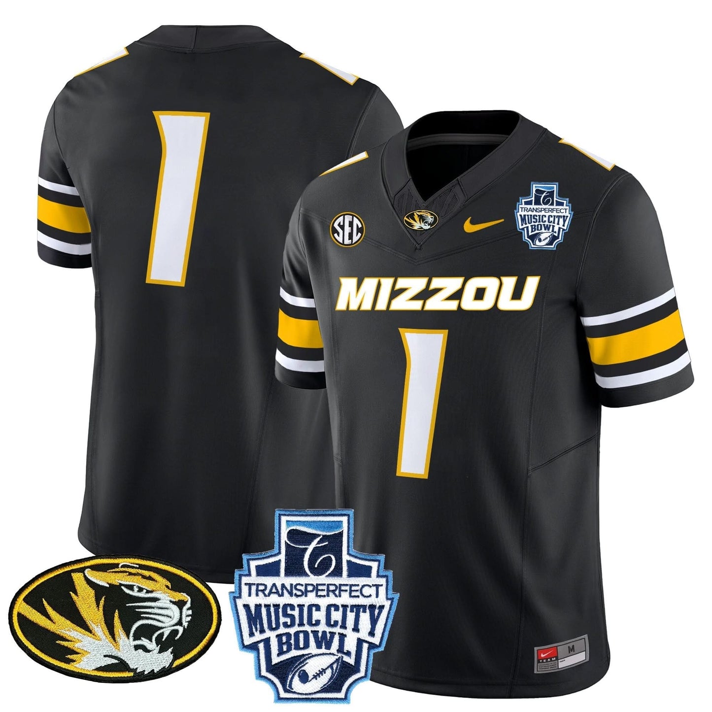 Missouri Tigers 2024 Music City Bowl Vapor Limited Jersey - All Stitched
