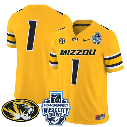Missouri Tigers 2024 Music City Bowl Vapor Limited Jersey - All Stitched
