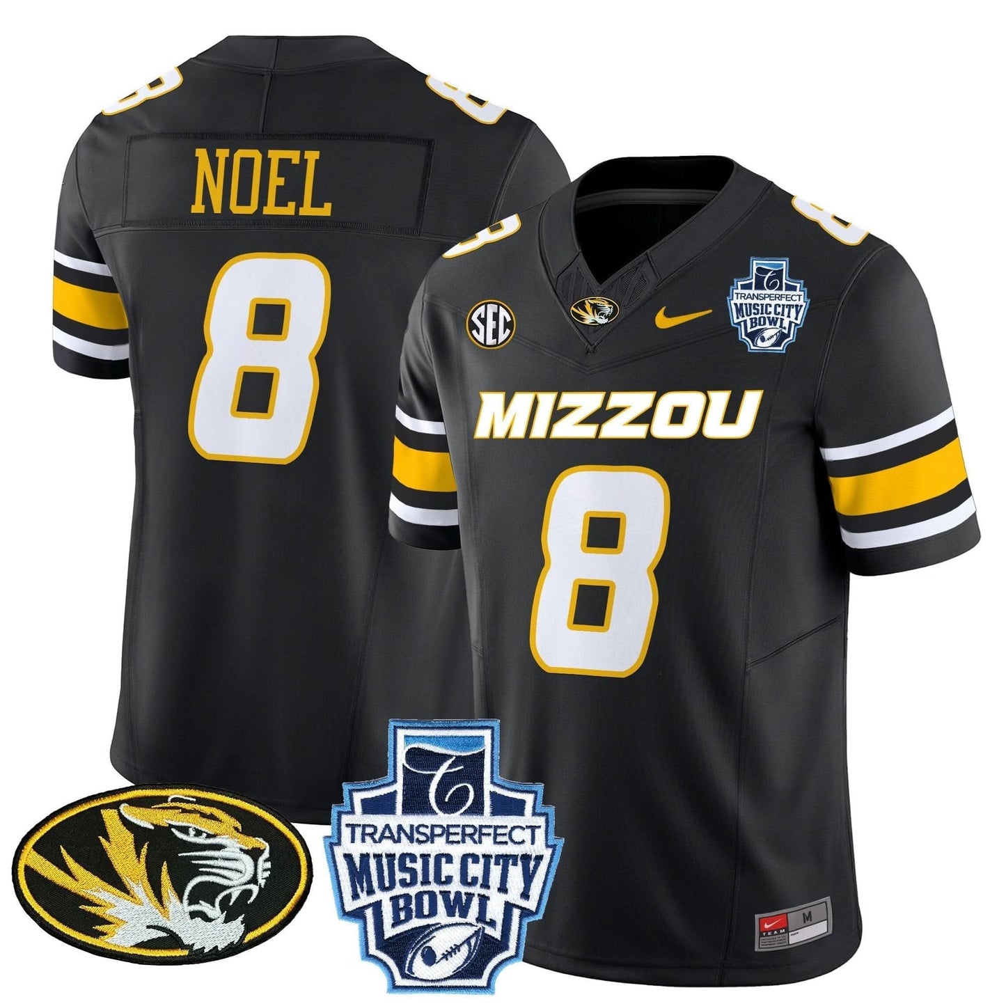 Missouri Tigers 2024 Music City Bowl Vapor Limited Jersey - All Stitched