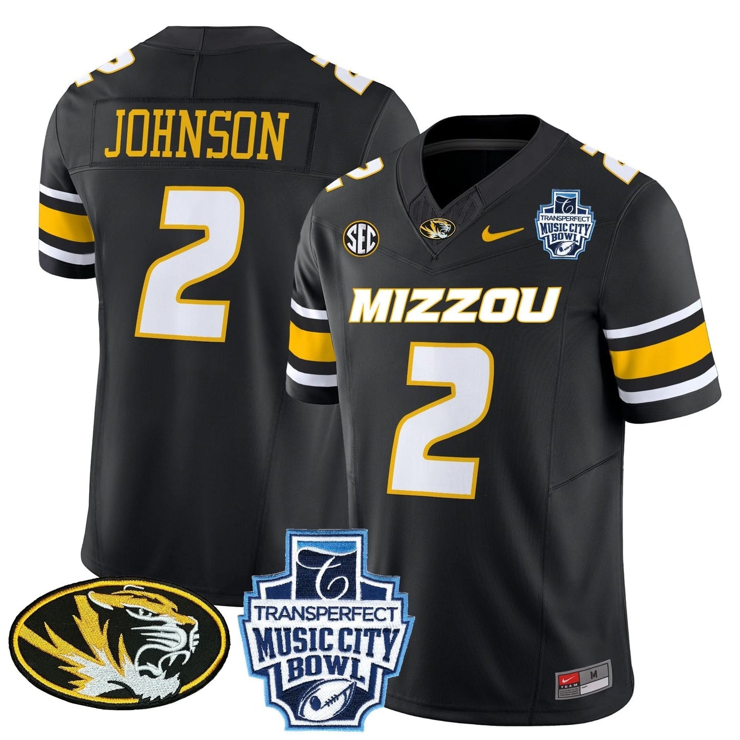 Missouri Tigers 2024 Music City Bowl Vapor Limited Jersey - All Stitched