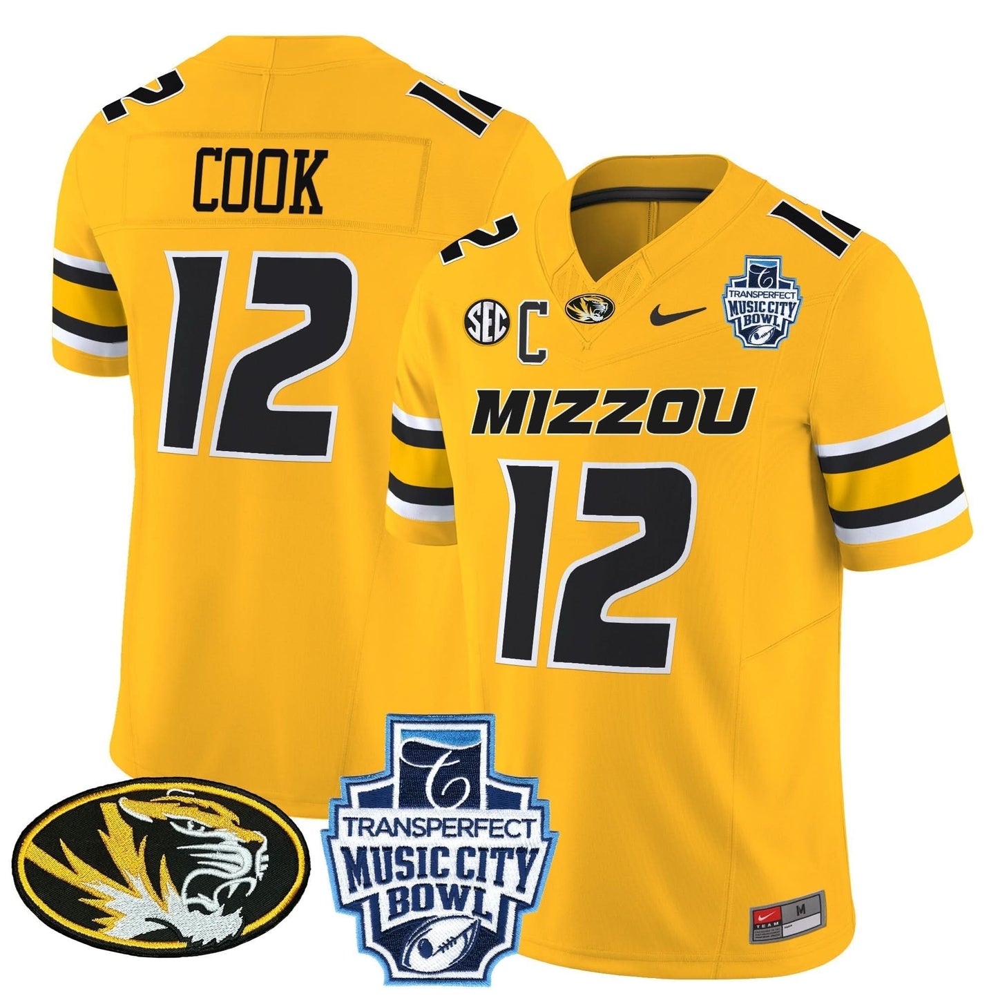 Missouri Tigers 2024 Music City Bowl Vapor Limited Jersey - All Stitched