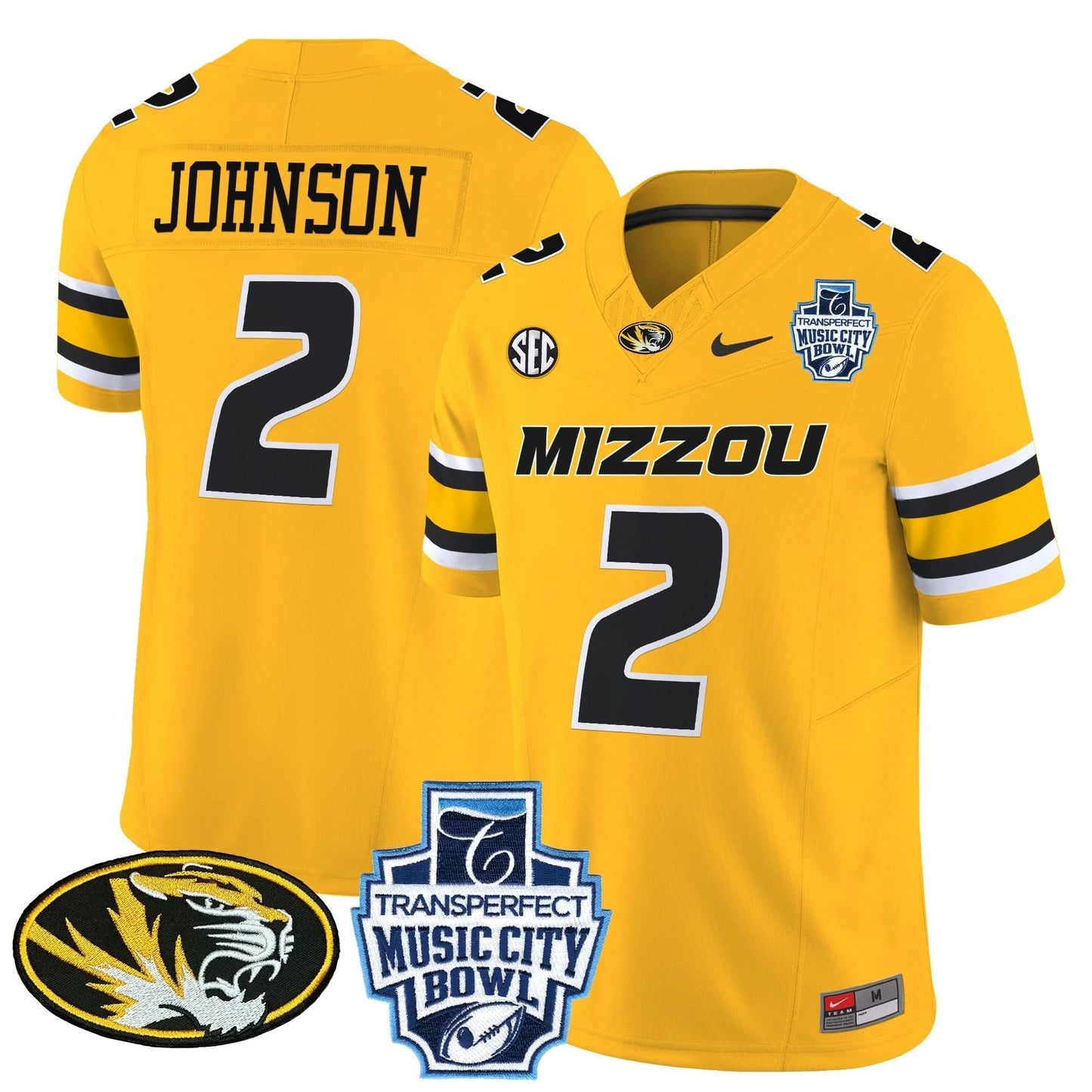 Missouri Tigers 2024 Music City Bowl Vapor Limited Jersey - All Stitched
